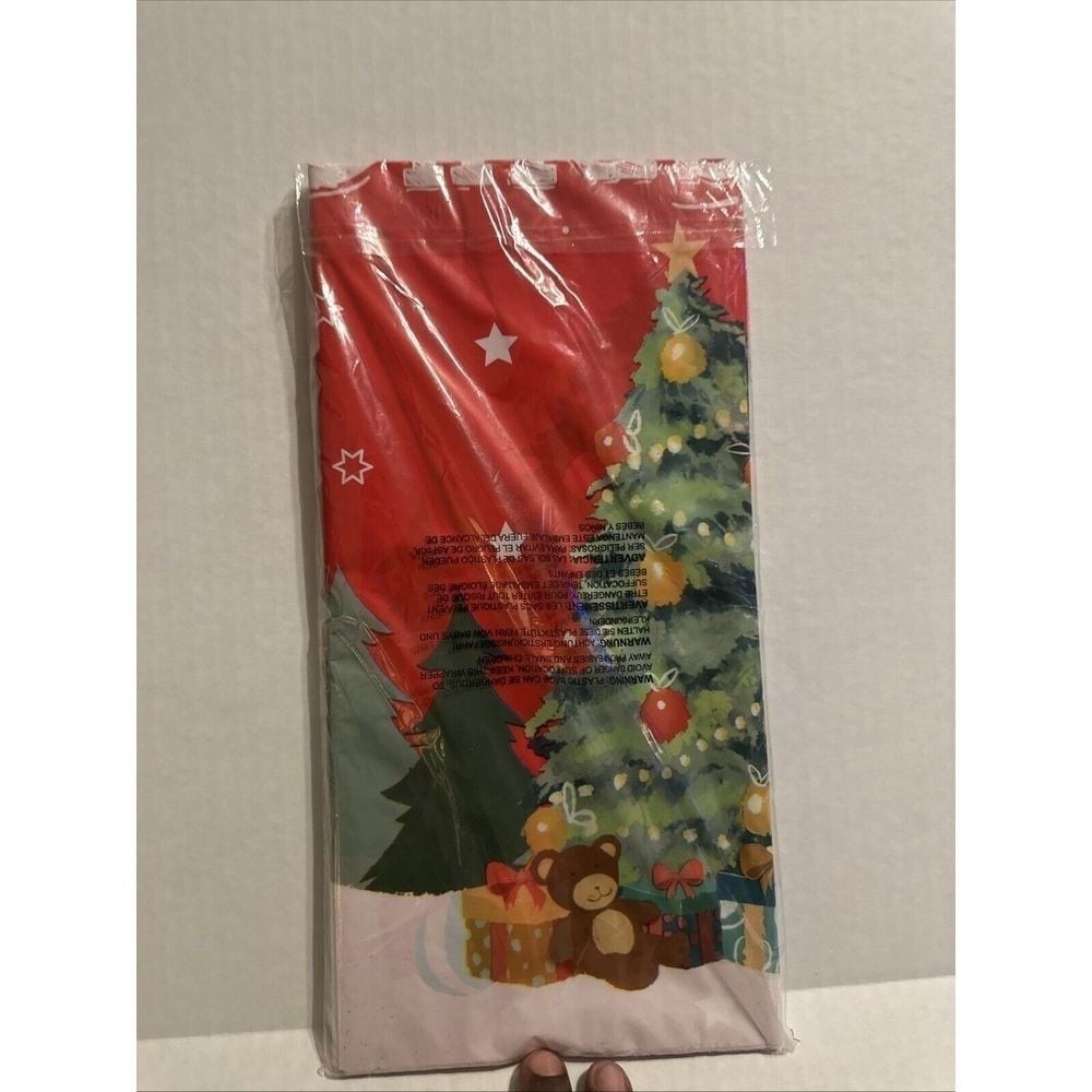 Christmas Table Decorations Christmas Tree Disposable Tablecloth 4 Pieces